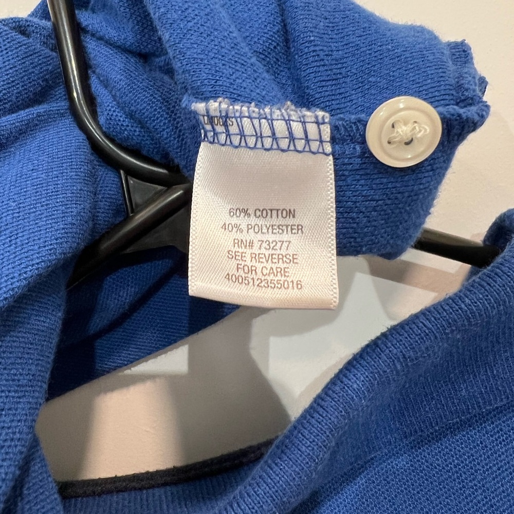 Croft & Barrow Easy Care Cotton/Poly Blend Classic Polo Shirt, Blue - Picture 8 of 8